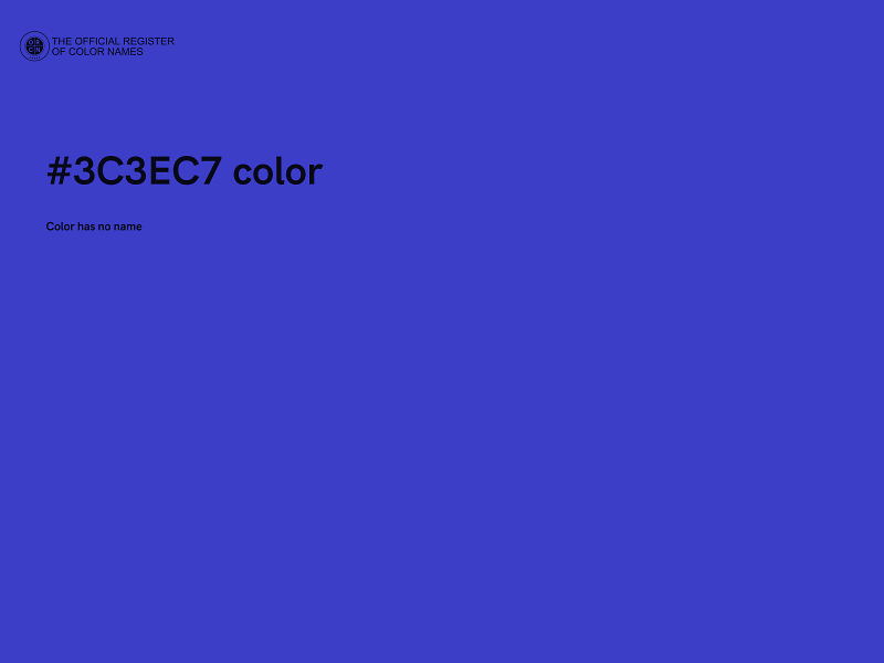 #3C3EC7 color image
