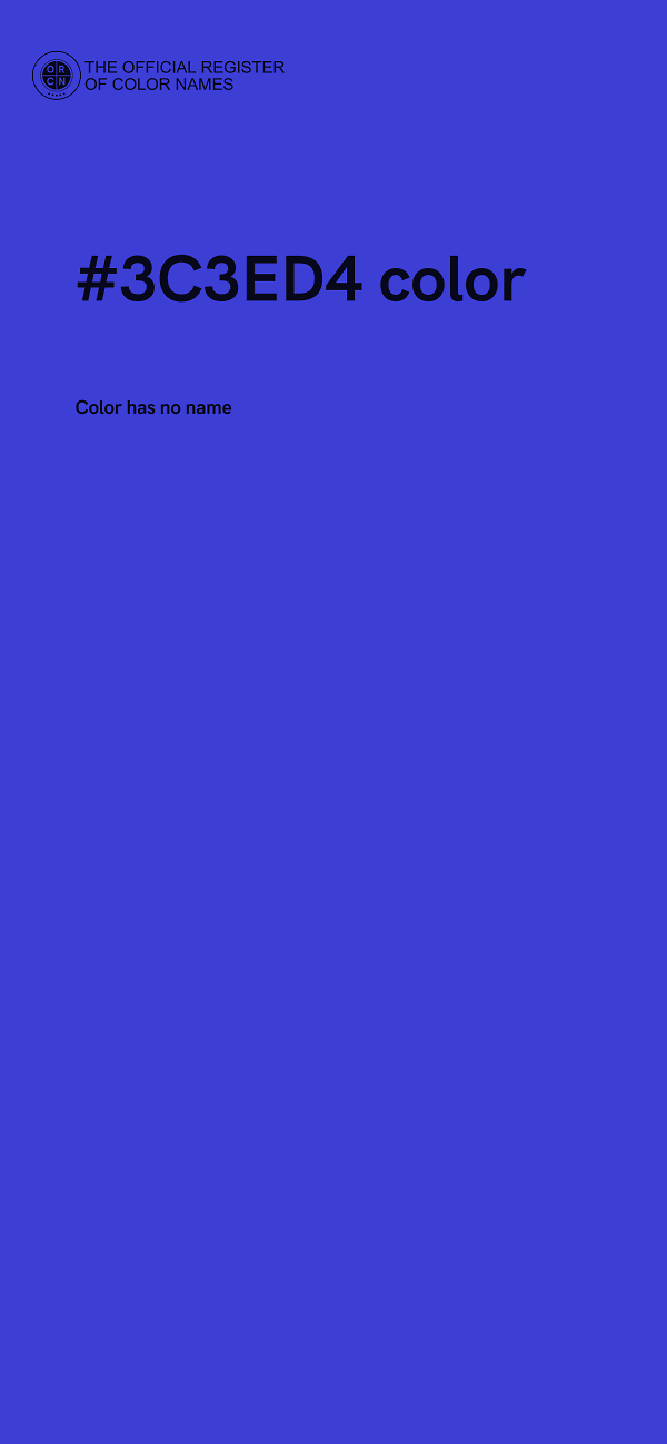 #3C3ED4 color image