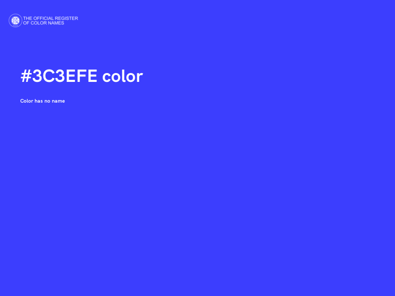 #3C3EFE color image