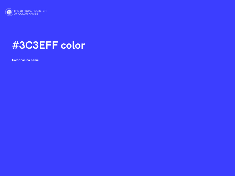 #3C3EFF color image