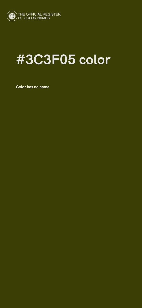 #3C3F05 color image