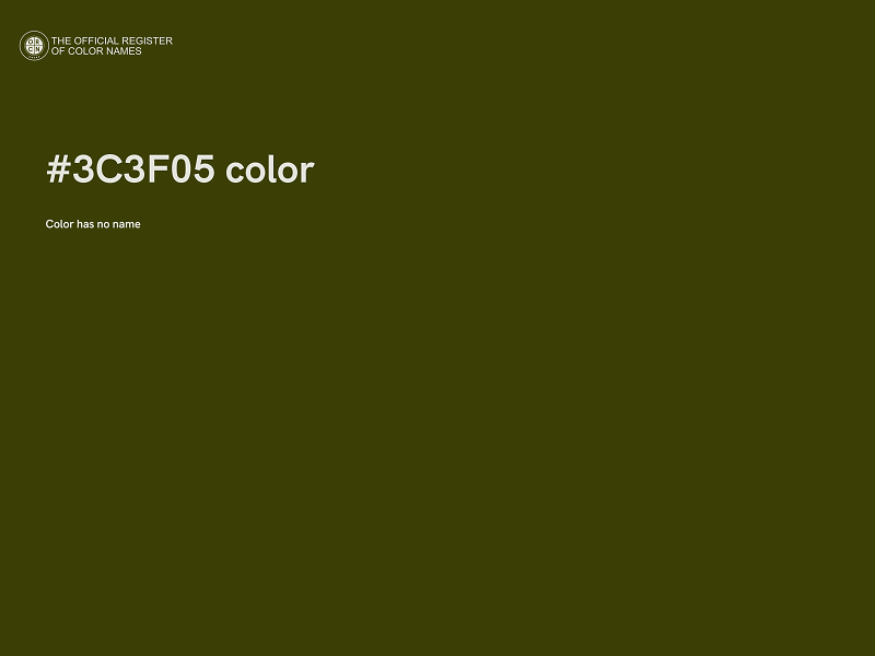 #3C3F05 color image