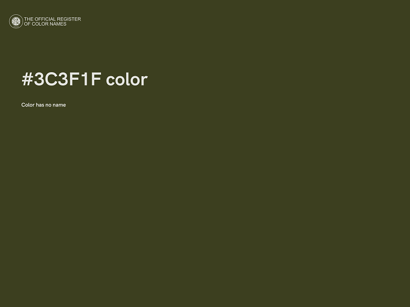 #3C3F1F color image