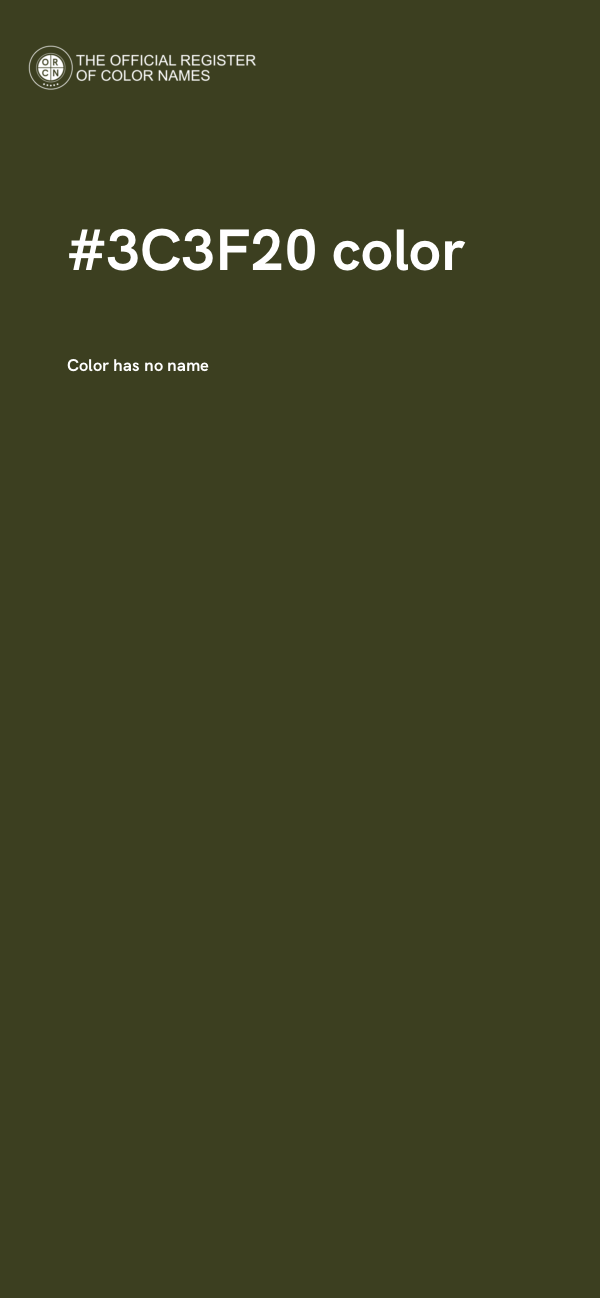 #3C3F20 color image