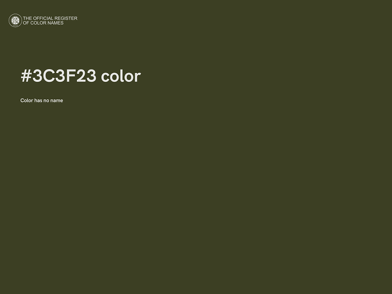 #3C3F23 color image
