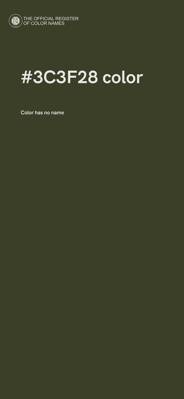 #3C3F28 color image