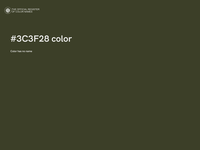 #3C3F28 color image