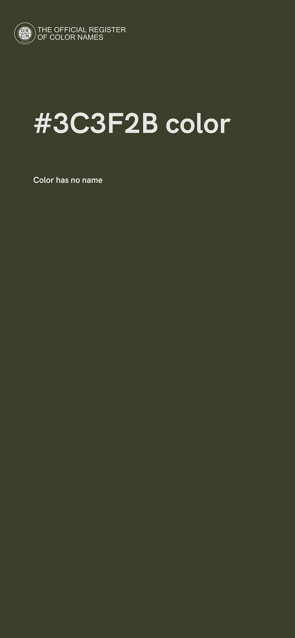 #3C3F2B color image