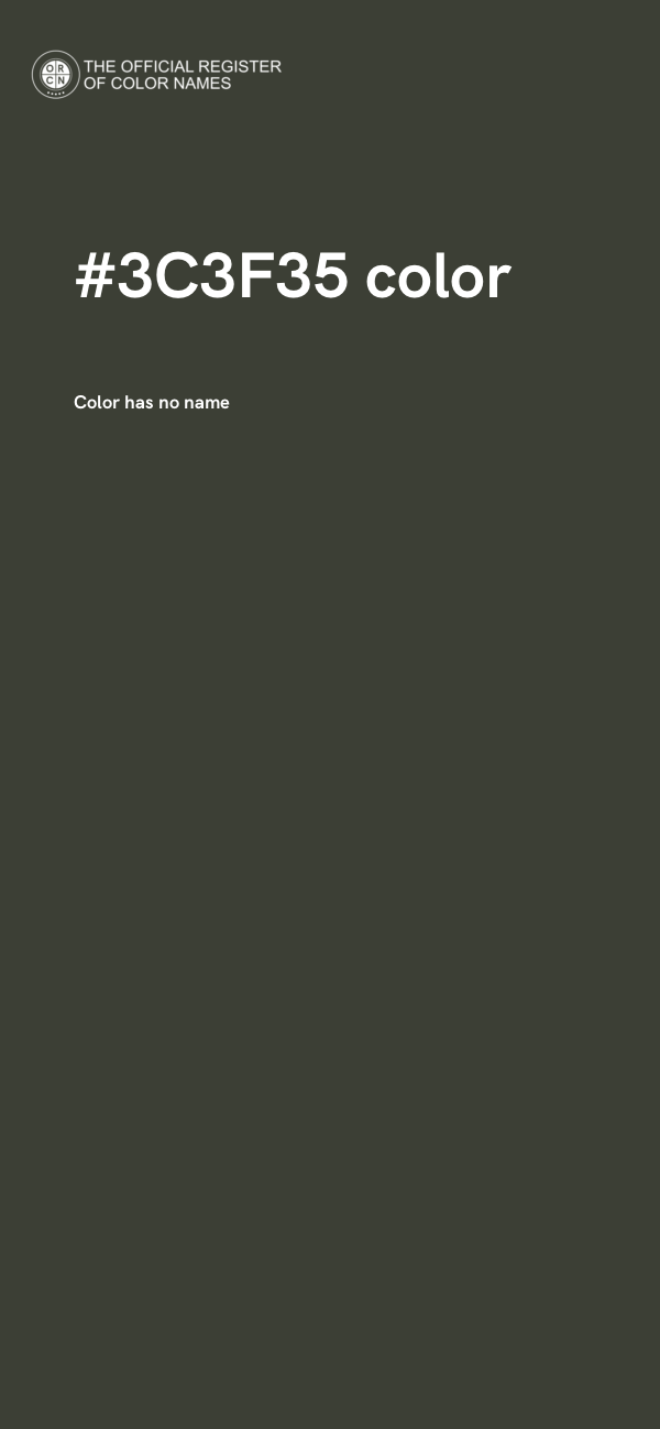 #3C3F35 color image