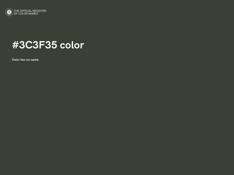 #3C3F35 color image