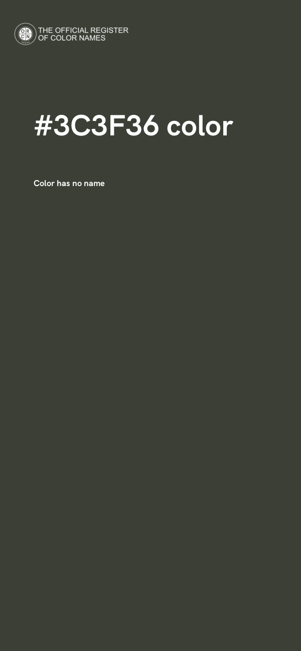 #3C3F36 color image