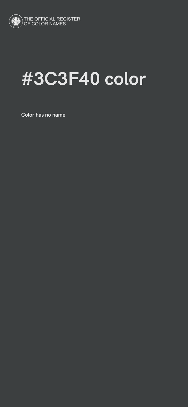 #3C3F40 color image