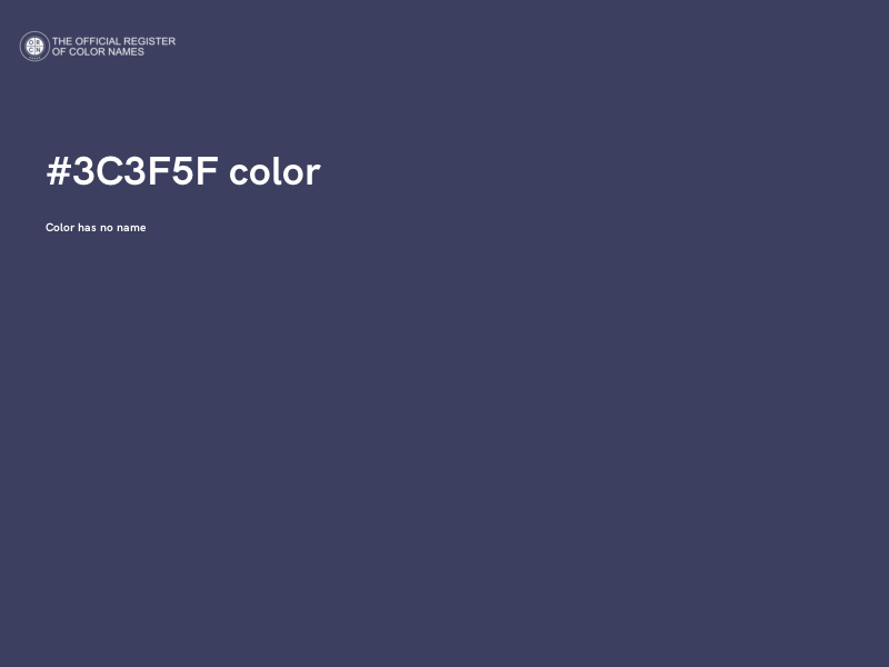 #3C3F5F color image