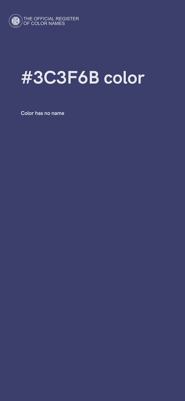 #3C3F6B color image