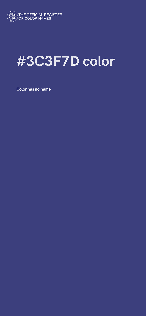 #3C3F7D color image