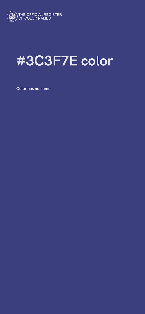 #3C3F7E color image