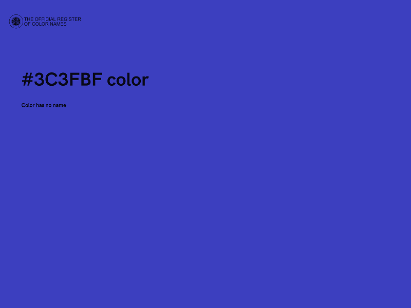 #3C3FBF color image