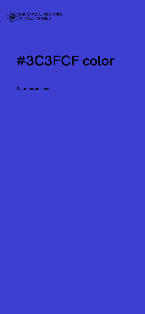 #3C3FCF color image
