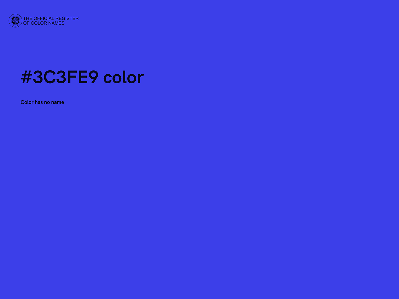 #3C3FE9 color image