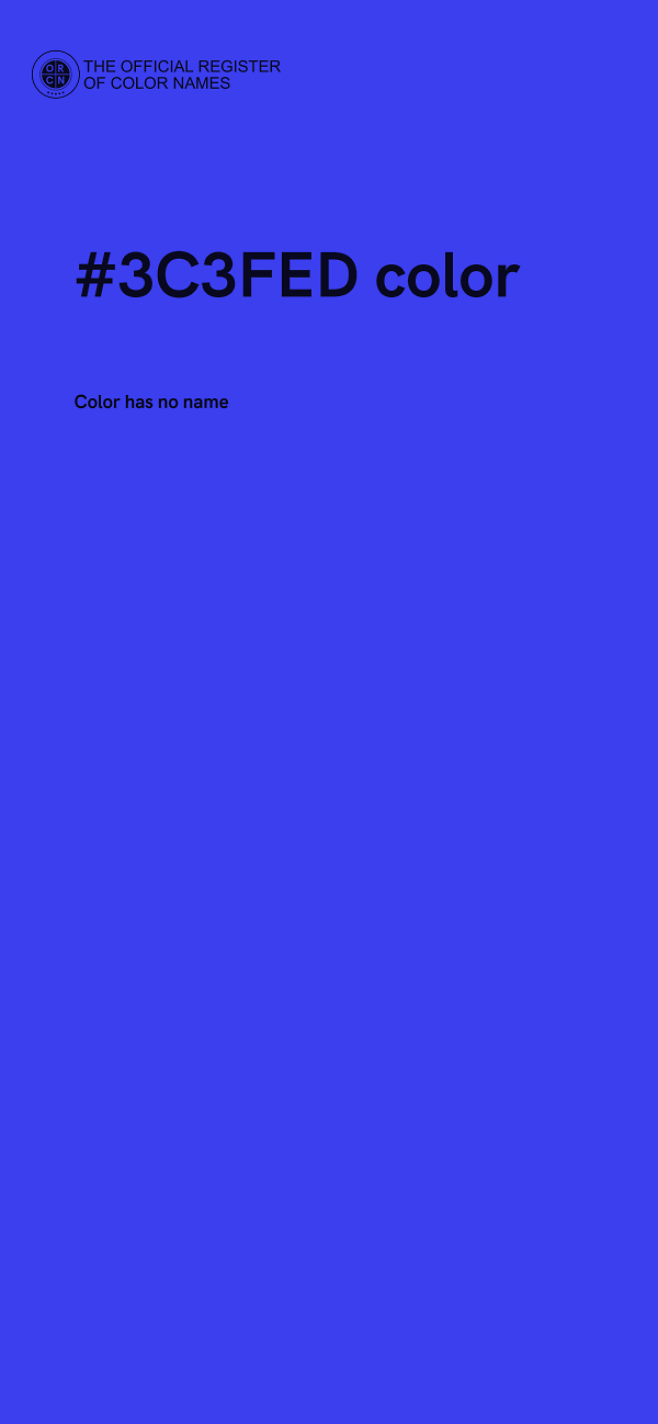 #3C3FED color image