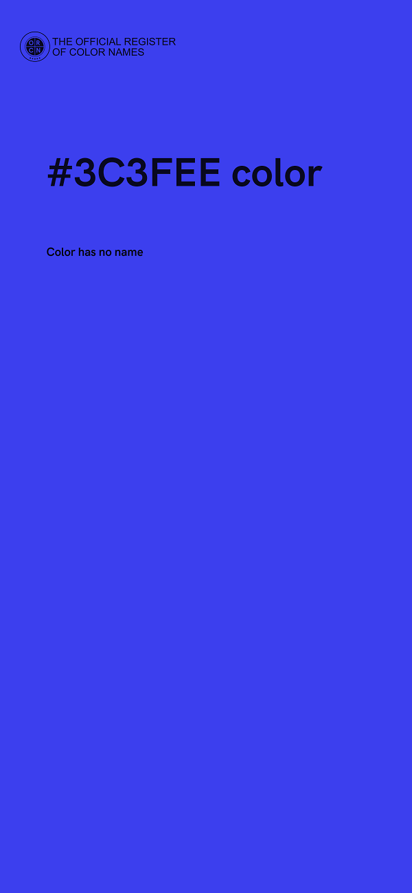 #3C3FEE color image