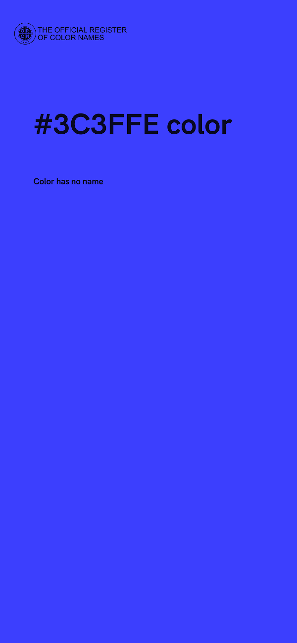 #3C3FFE color image