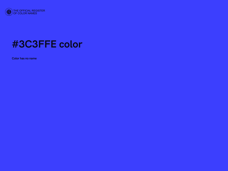 #3C3FFE color image