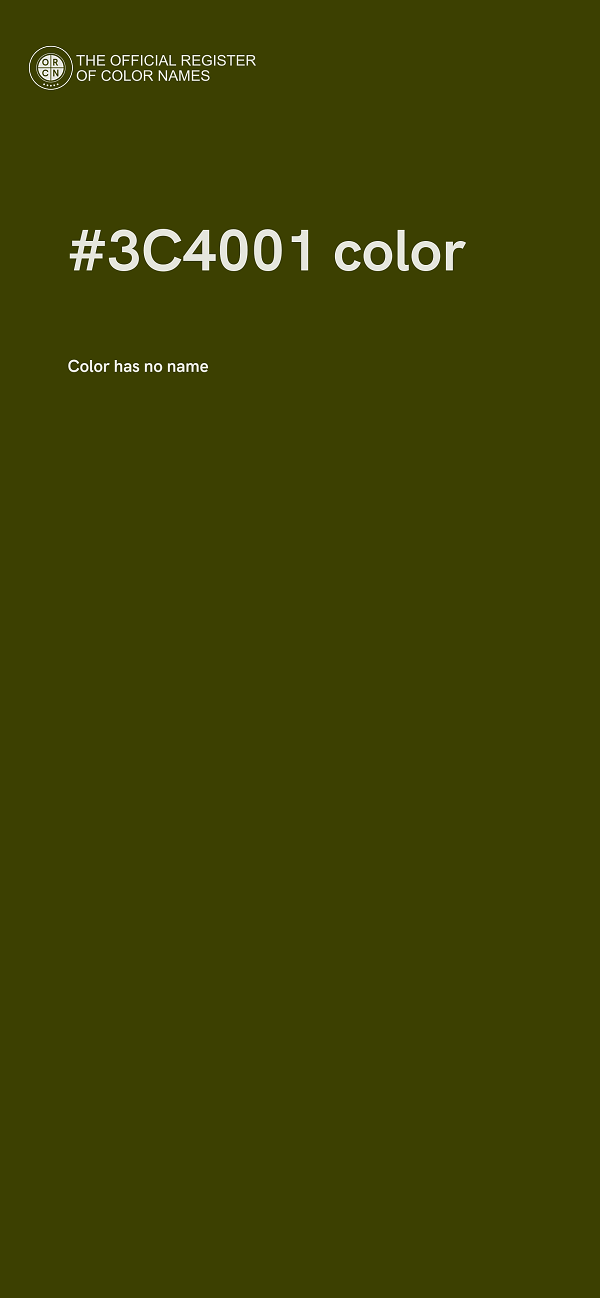#3C4001 color image