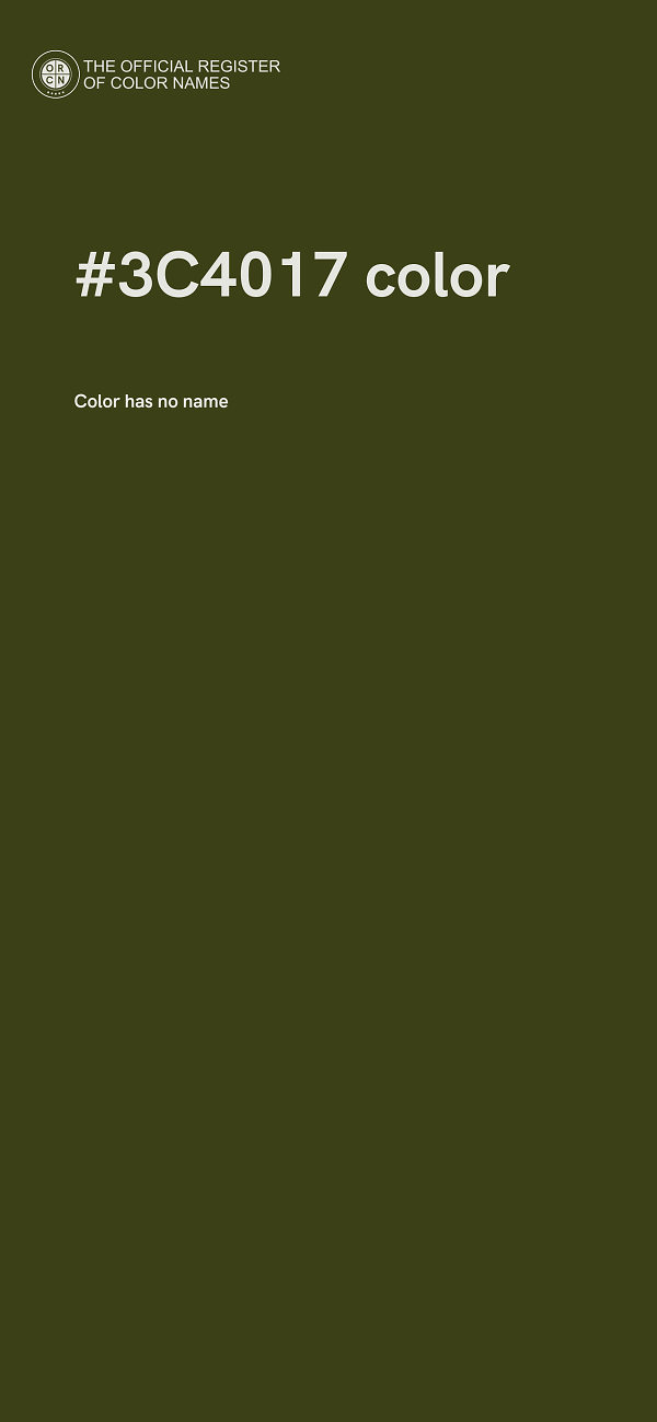 #3C4017 color image
