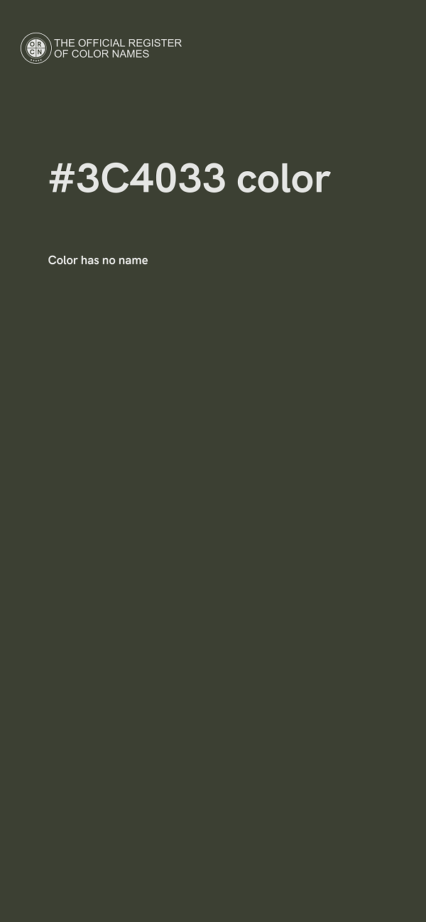 #3C4033 color image