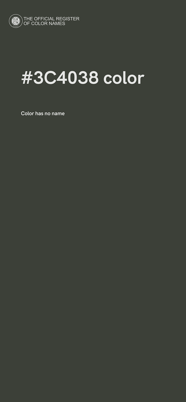 #3C4038 color image