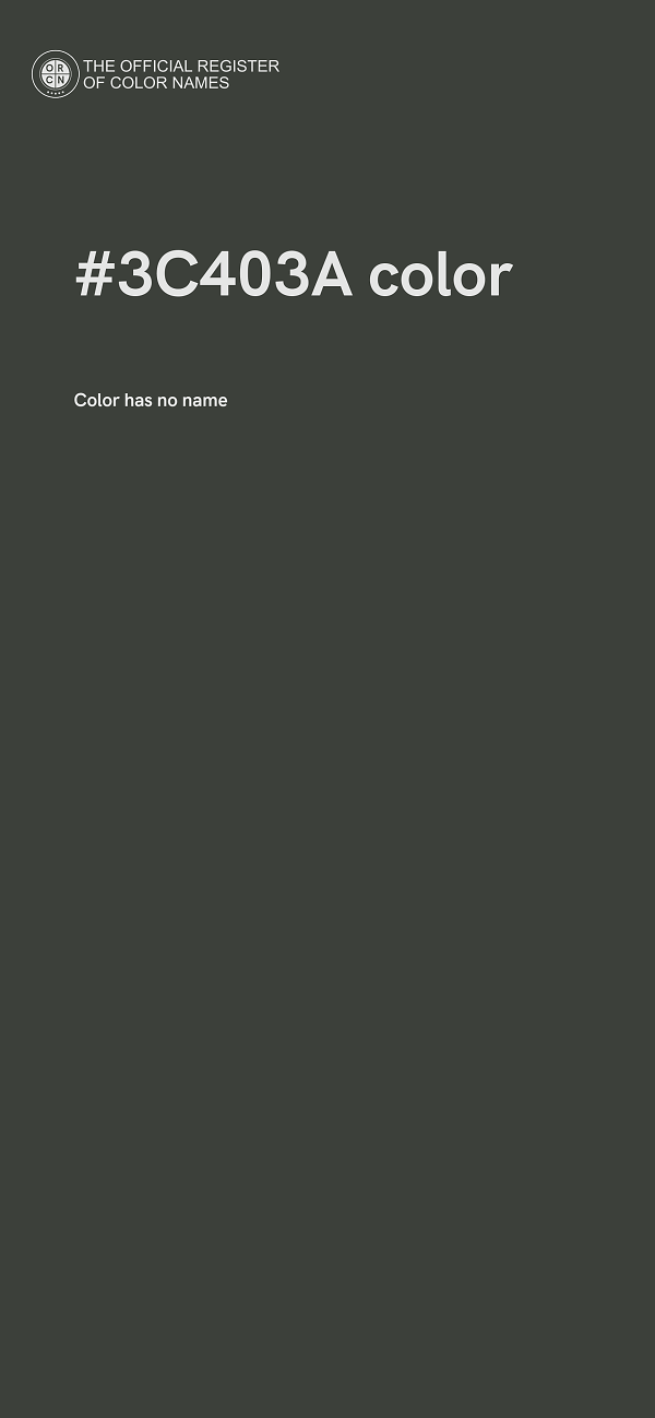 #3C403A color image