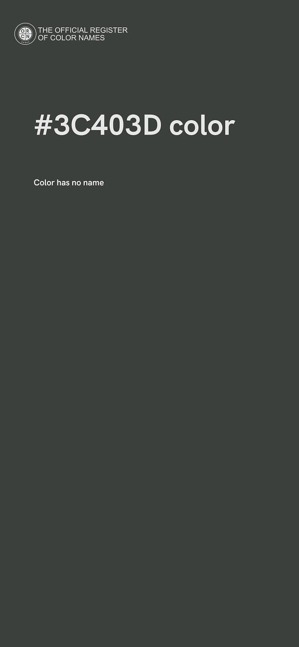 #3C403D color image