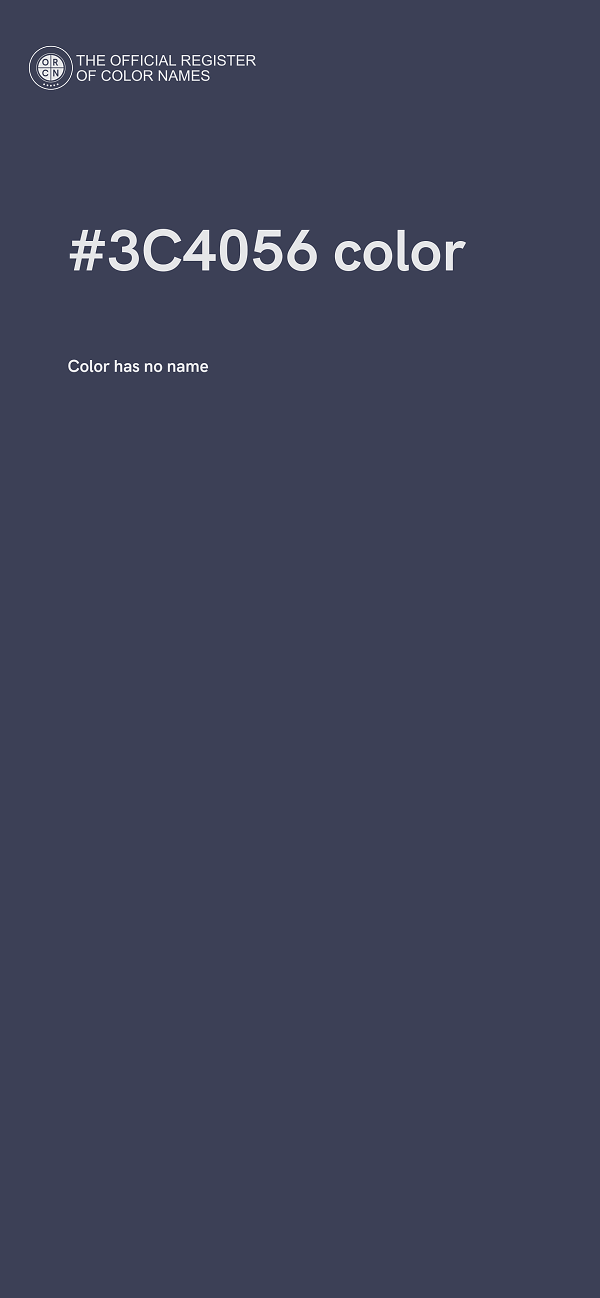 #3C4056 color image