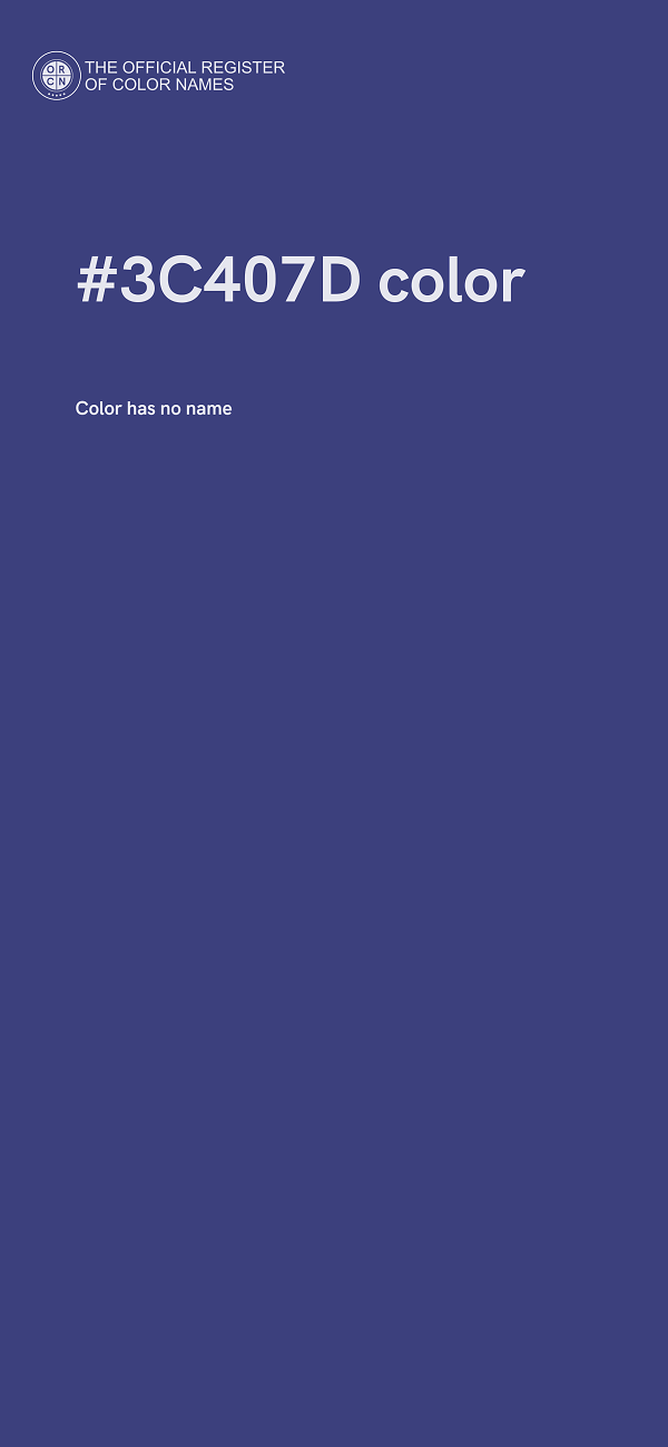 #3C407D color image