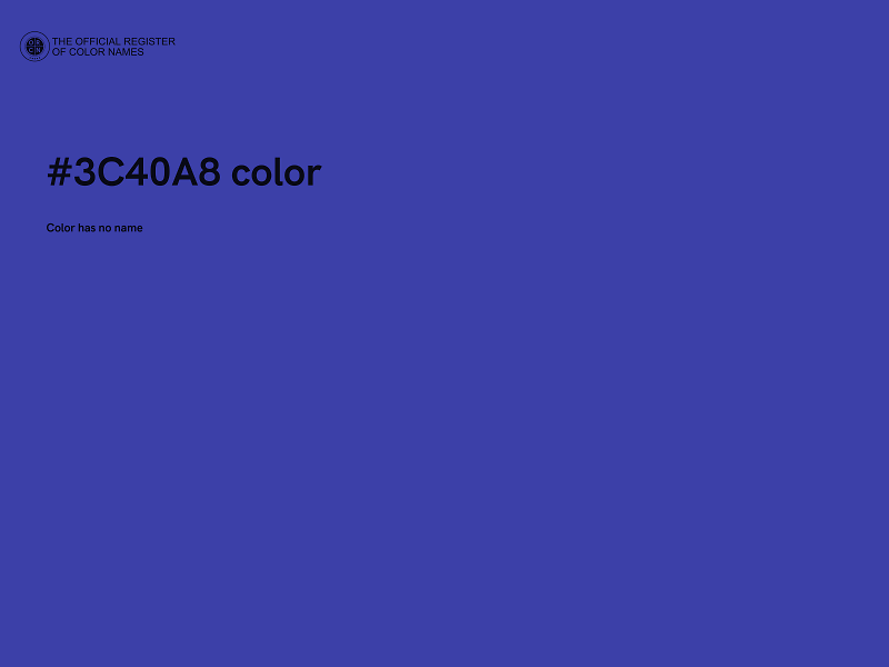 #3C40A8 color image