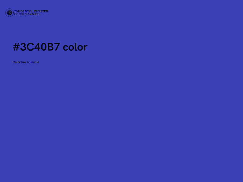 #3C40B7 color image