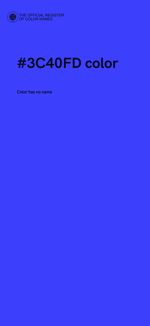 #3C40FD color image