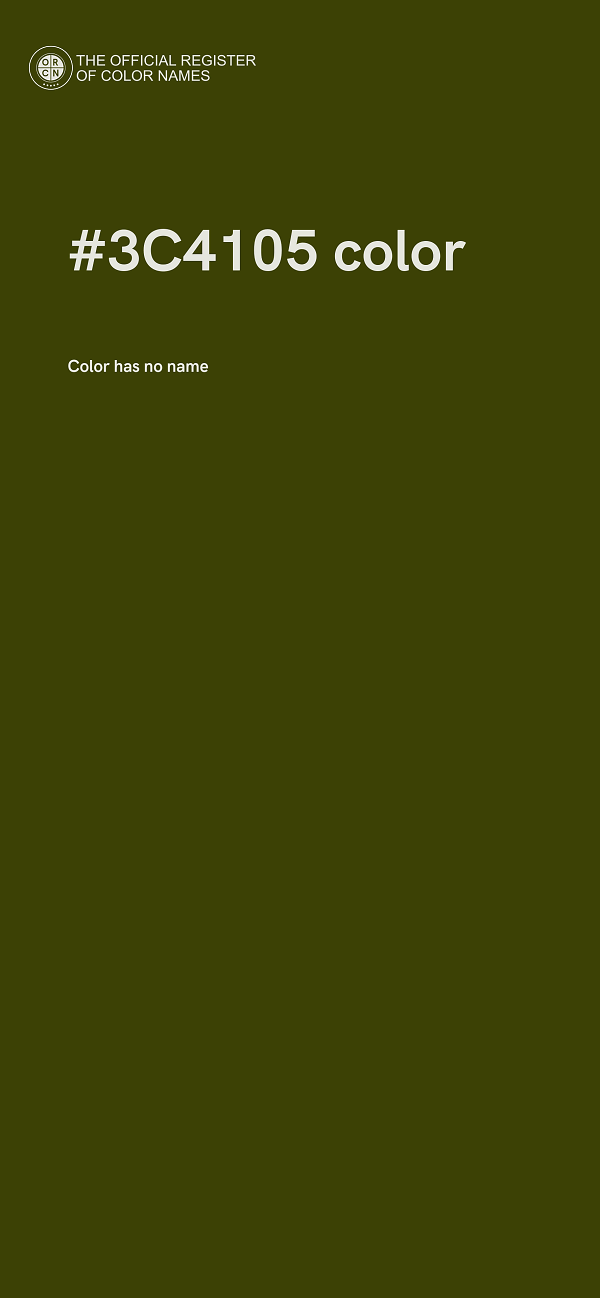 #3C4105 color image