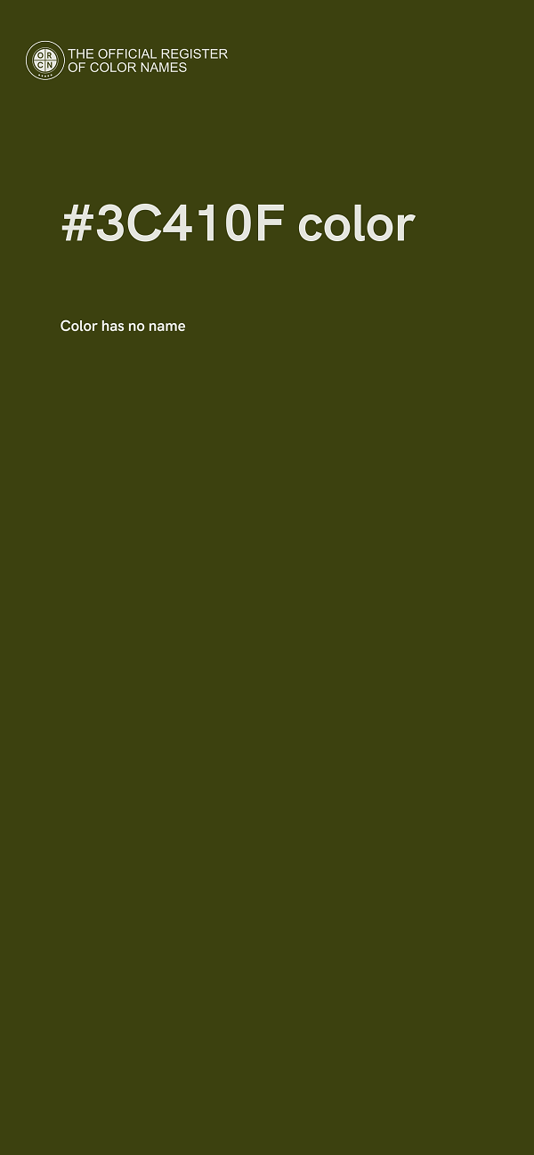 #3C410F color image