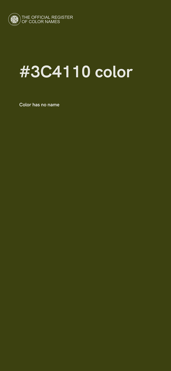 #3C4110 color image
