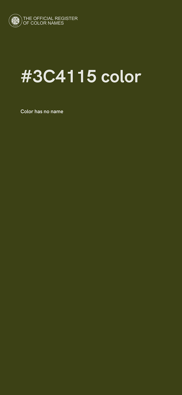 #3C4115 color image