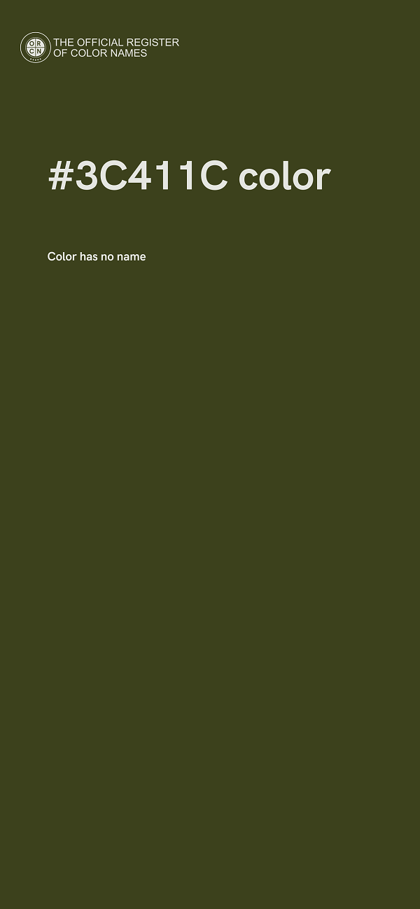 #3C411C color image
