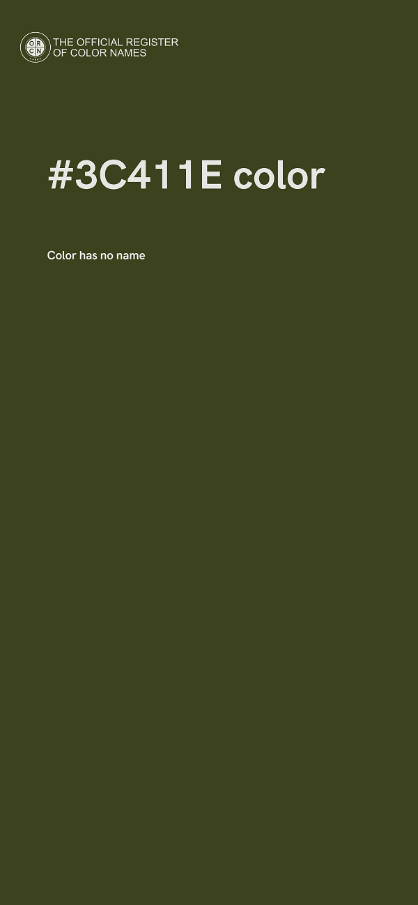 #3C411E color image