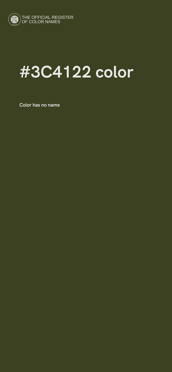 #3C4122 color image