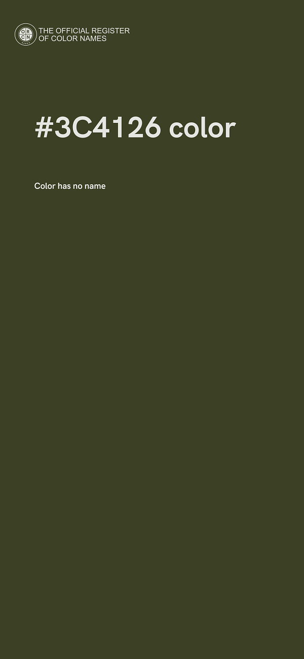#3C4126 color image