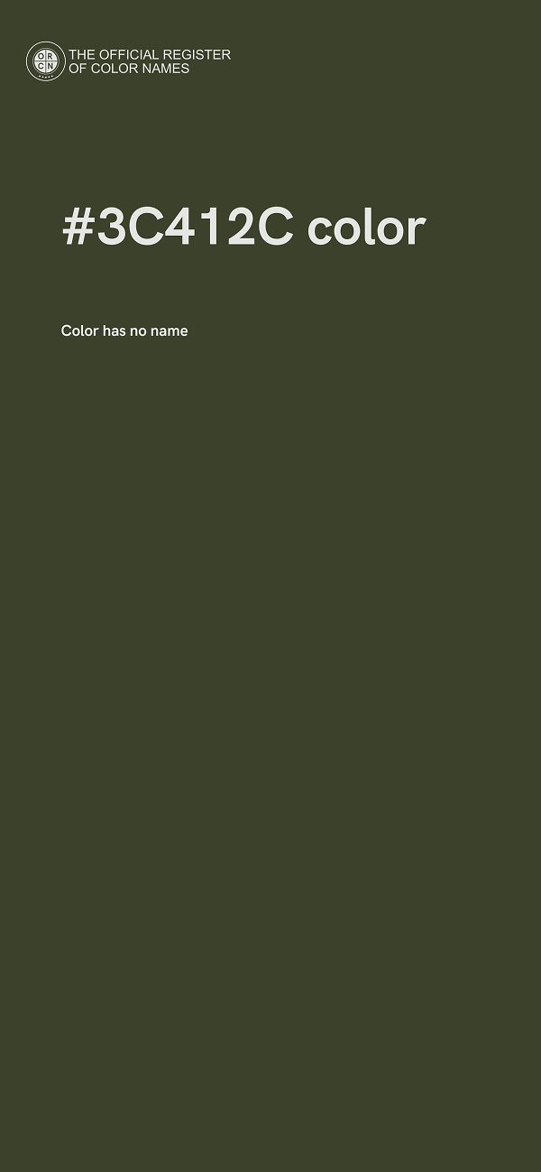 #3C412C color image