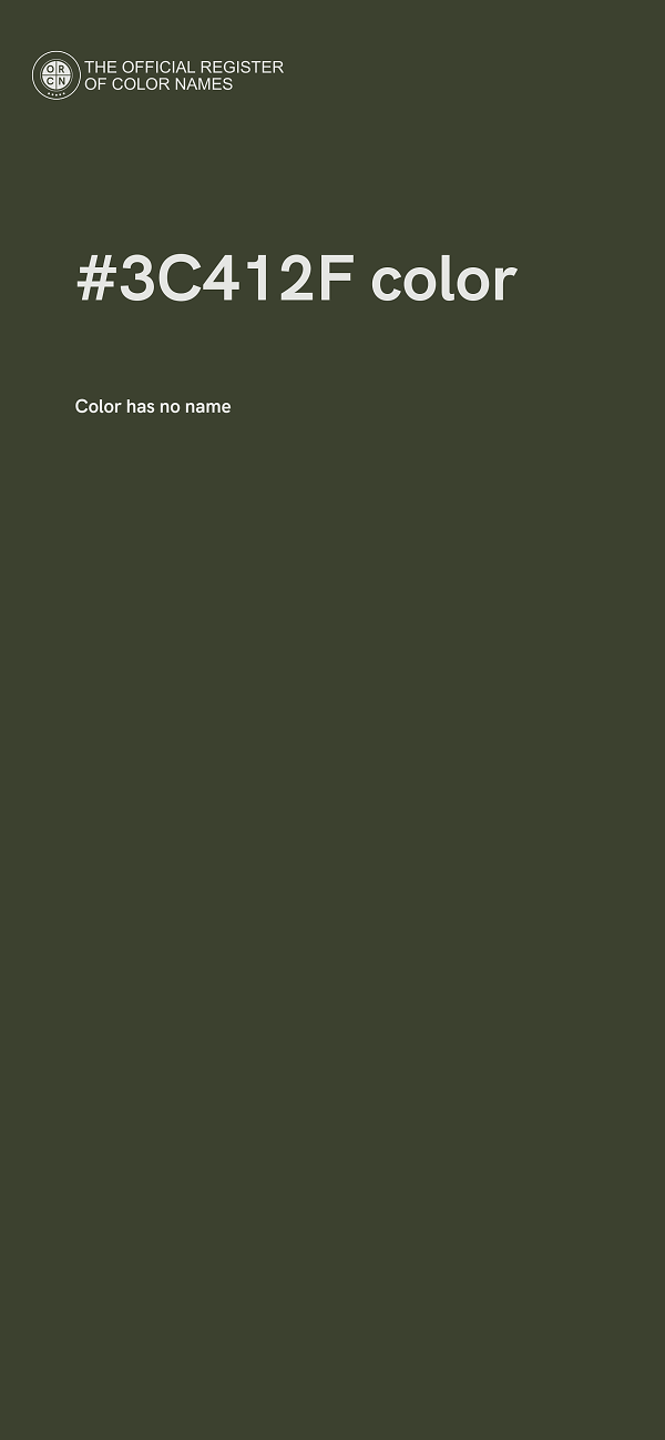 #3C412F color image