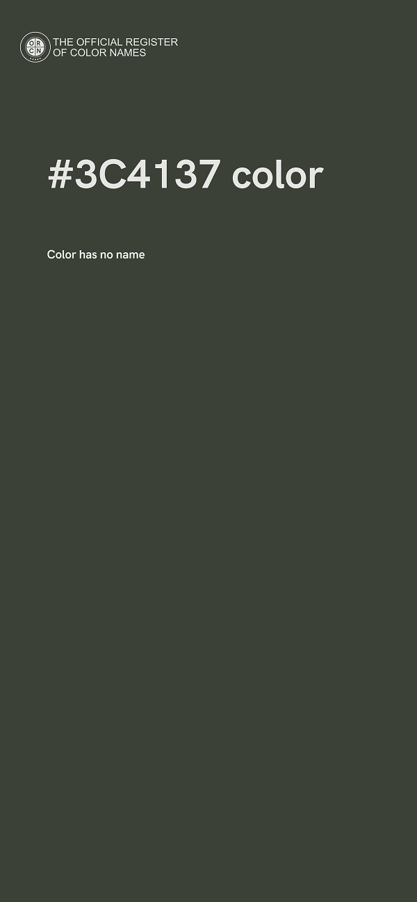 #3C4137 color image