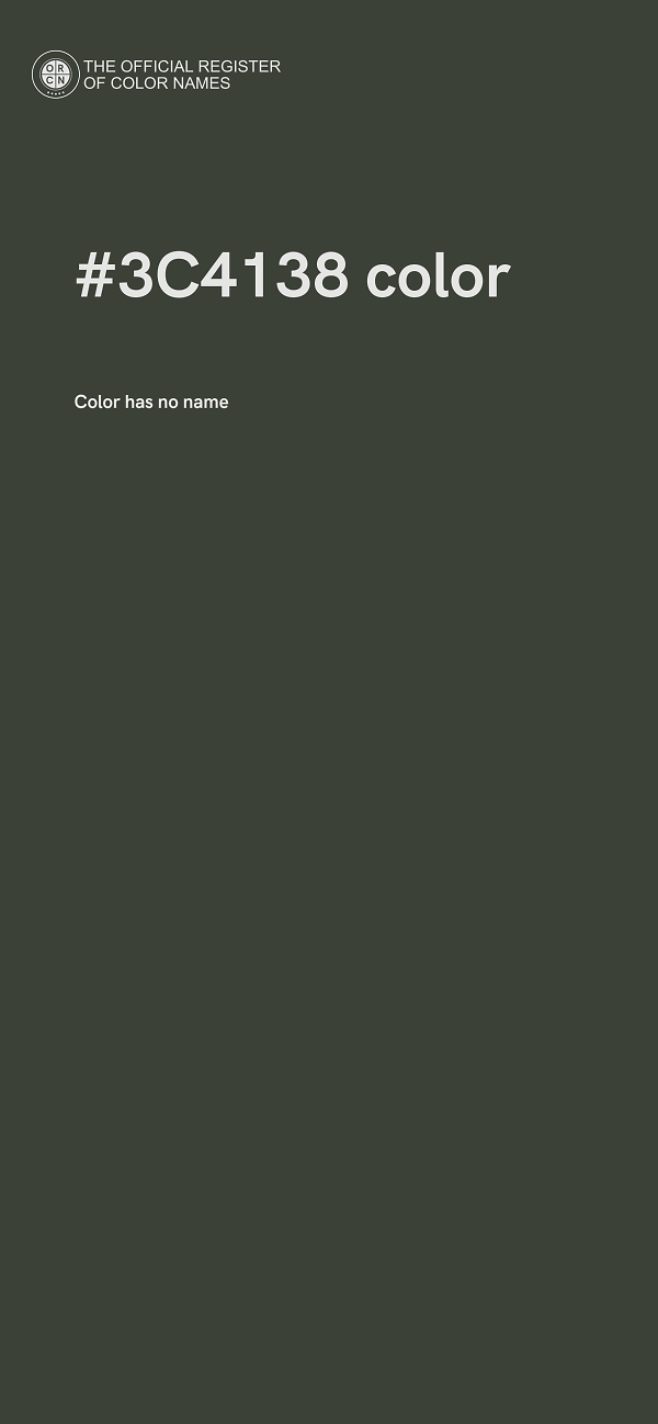 #3C4138 color image